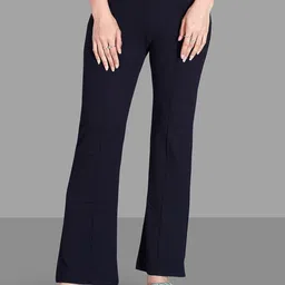 SWADESI STUFF Women Regular Fit Easy Wash Bootcut Trousers-image-31