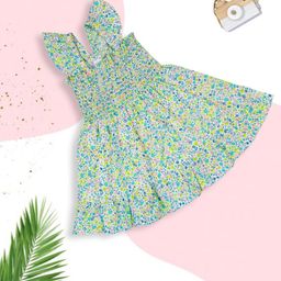 Kids Girls MeeMee Floral Print Fit & Flare Dress-40