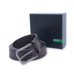 United Colors of Benetton Men Textured Leather Belt-picture-12