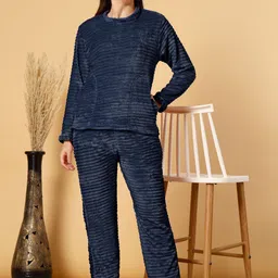 FABINALIV Women Striped Night suit-image-34