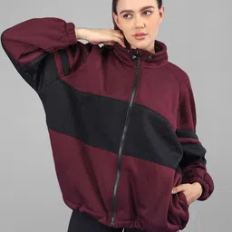 CHKOKKO Women Fleece Running Sporty Jacket-42