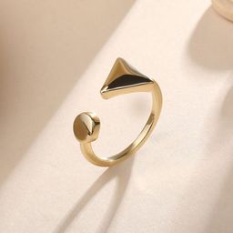 Cierra 18KT Gold-Plated Arrowed Adjustable Finger Ring-image-18