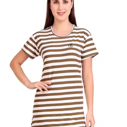 OVIDA Striped T-shirt Dress-picture-31