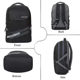 ONEGO Men Typography Backpack with Compression Straps image 5