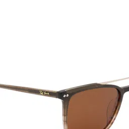 Ted Smith Unisex Wayfarer Sunglasses with Polarised and UV Protected Lens SMITH_S.BROWN image 2