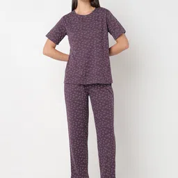 Smarty Pants Women Printed Pure Cotton Night suit-image-60