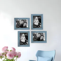 Art Street Blue 4 Pieces Wooden Wall Photo Frames-image-64