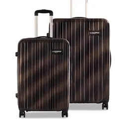 Luggero Set Of 2 Textured Hard-Sided Trolley Bags-picture-31