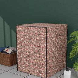 Kuber Industries Brown & Red Printed Front Load WashingMachineCover image 4
