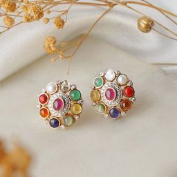 Polki Stories By Raniwala Women Polki Ear studs-image-50