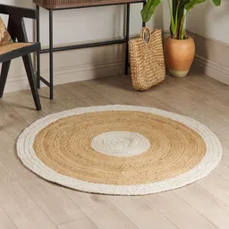 THEGASBH White Geometric Handmade Hemp Carpet-picture-18
