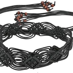 Women Party Black Fabric Belt-image-22