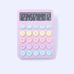 Calculator 12 Digit Extra Large LCD Display Candy color mechanical keyboard BasicCalculator-23