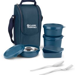Meal master Microwave Safe Insulated Bag & Cutlery, 1 Pickle Box, 4 Containers Lunch Box-21