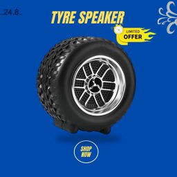 Clairbell Bluetooth Speaker Tyre Speakers with 5Hr Battery Life & Mic Work with iOSA88 10 W Bluetooth Laptop/Desktop Speaker-39