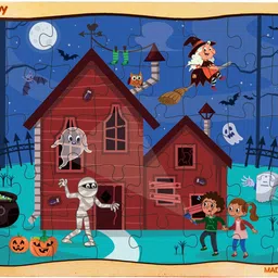 webby Haunted House Wooden Jigsaw Puzzle, 40pcs-picture-39