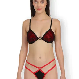 SELFCARE Self Design Half Coverage Lightly Padded Plunge Bra- All Day Comfort image 3