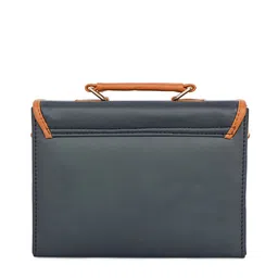 NR By Nidhi Rathi PU Structured Handheld Bag with Applique image 5