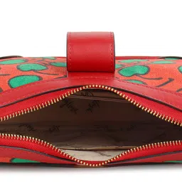 Berrylush Red Graphic Printed PU Structured Shoulder Bag image 5