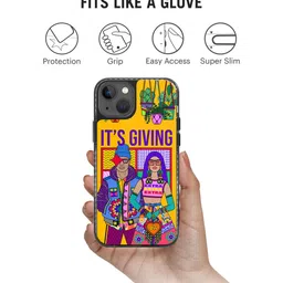 DailyObjects Quirky Printed iPhone 13 Super Slim Back Case image 2