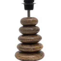 Homesake Brown Self-Design Table Lamp With Brown Jute Shade  LED Bulb Included image 3