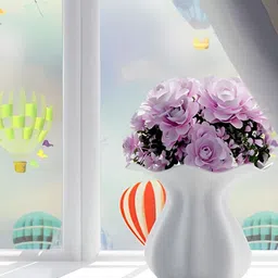 Jaamso Royals Red & Blue Printed Self Adhesive Window Sticker-image-62