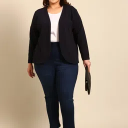 The Pink Moon Plus Size Lightweight Open Front Jacket image 4