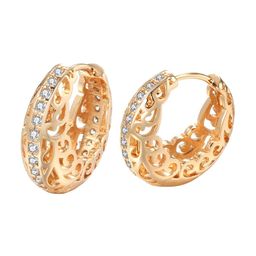 Shining Diva Fashion Rose Gold Contemporary Studs Earrings-image-45