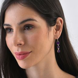 SOHI Silver-Plated Contemporary Drop Earrings-20