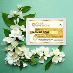 Khadi Organique Set Of 7 Jasmine with Aloe Vera for All Skin Types - 125g Each-11