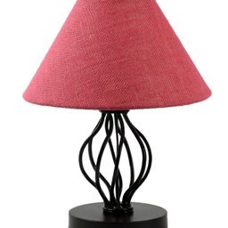 Devansh Pink Jute Table Lamp with Iron Base image 4