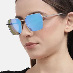 Carlton London Women Rectangle Sunglasses with UV Protected Lens CLSW196-57