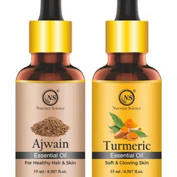 Nuerma Science Set of Ajwain & Turmeric Pure Therapeutic Grade Essential Oil - 15 ml each-36