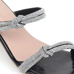 Shezone Embellished Open Toes Block Heels image 5