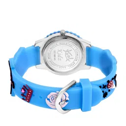 Kool Kidz Unisex Kids Brass Printed Dial & Blue Straps Analogue Watch image 2