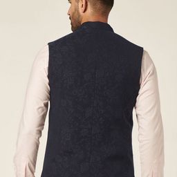 MR BUTTON Printed Woven Nehru Jackets image 2