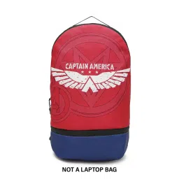 Bewakoof Unisex Official Marvel Merchandise Red Captain America Printed Small Backpack-picture-13