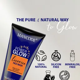 MANCODE Power Glow Face Wash for Oil Control & Instant Glow - 100 ml image 4