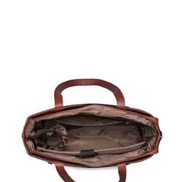 ZOUK Ethnic Motifs Printed Structured Tote Bag image 5