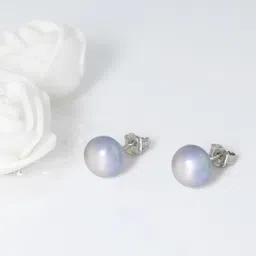 GIVA 925 Sterling Silver Rhodium Plated Pearl Earrings-picture-43