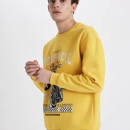 DeFacto Graphic Printed Pullover Sweatshirt image 5