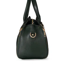 HiLEDER Pure Leather Designer Textured Structured Handheld Bag image 5