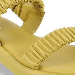 Mochi Textured Open Toe Flats image 3