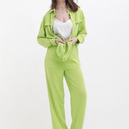 RAREISM Women Tailored High-Rise Pleated Parallel Trousers-picture-55