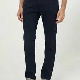 RARE RABBIT Men Slim Fit Mid-Rise Cotton Trousers-picture-17