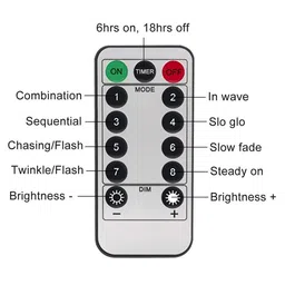 XERGY 100 LED 8 Mode Functions String Lights with Battery Box & Remote image 5