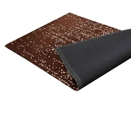 PRESTO Brown & Beige Abstract Printed No Shredding Carpet image 3