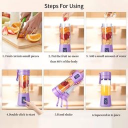 generic Portable Blender, USB Rechargeable Mini Juicer Blender (1) image 5