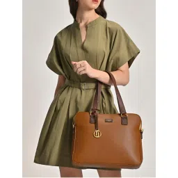Lavie Luxe Tan Women's Mento25 Laptop Bag (L)-picture-15