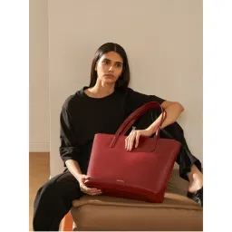MIRAGGIO Kate Wine Shoulder Tote Bag-picture-33